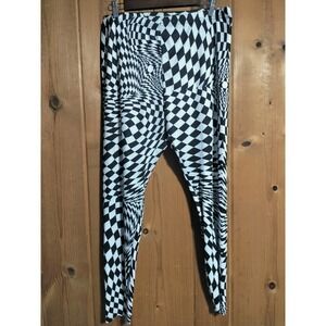 Shein optical illusion hypno black and white leggings size 1X